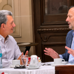 Santiago De la Peña y Alejandro Cano sostienen encuentro en La Casona